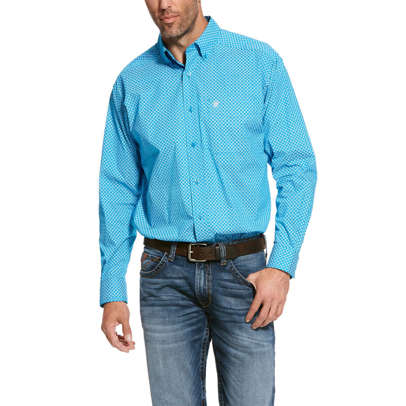 ARIAT Mens Classic Fit Long Sleeve Stretch Shirt 